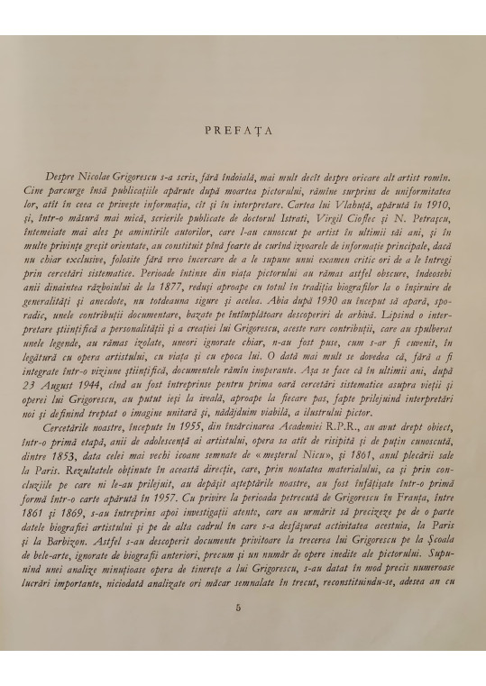 Nicolae Grigorescu, vol.1 Catalog 1961 - George Oprescu